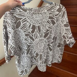 Issey Miyake crinkled top